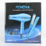 COMBO PLANCHA Y SECADOR PRO NOVA 7 IN 1 PRO-2517 (BOX X32) - Imagen 3