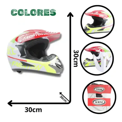 CASCO MOTOCROSS CON TULA