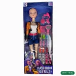 MUÑECA ARTICULADA CON LUZ Y SONIDO Y ACCESORIOS MG57881