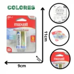 PILA MAXELL AA X2 ALKALINA AA-2BP (BOX X48)