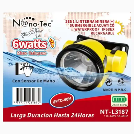 LINTERNA ACUÁTICA NANOTEC NT-L3187 (X120)