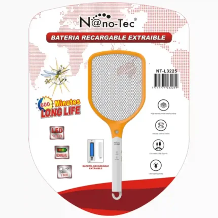 RAQUETA MATAMOSCAS NANOTEC NT-L3225