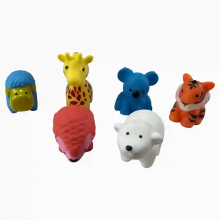 SET DE ANIMALES CHILLONES X6 YF2037-1