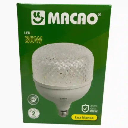 BOMBILLO LED CUBIERTA DE DIAMANTE 30W MACAO MC-ZS-30W