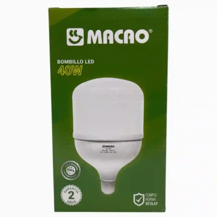 BOMBILLO MACAO LED 40W MC-40W (BOX X30)