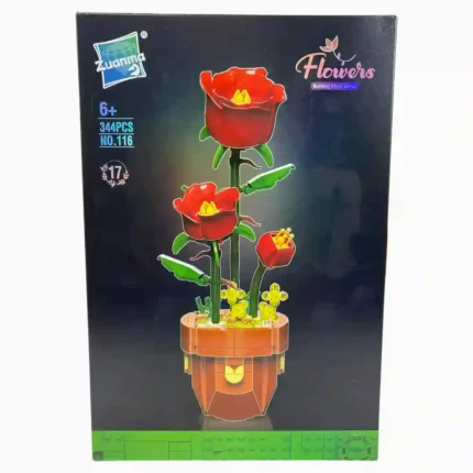 FICHAS PARA ARMAR MACETA DE ROSAS 116 344 PCS FOX-2340