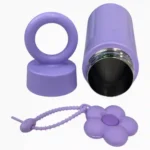 TERMO METÁLICO CON FLOR 450ML DK-3988 - Imagen 3