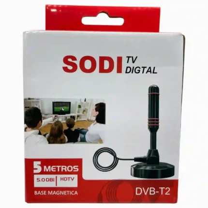 ANTENA TV DIGITAL SODI 5 METROS DVB-T2