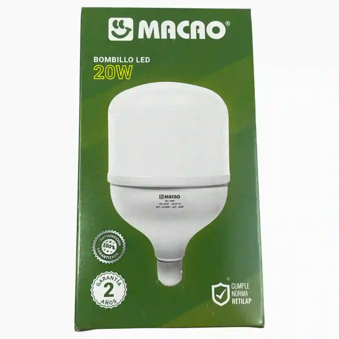 BOMBILLO-MACAO-LED-20W-MC-20W-01.webp BOMBILLO MACAO LED 20W MC-20W - Imagen 1