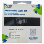 CARGADOR DE CARRO 48W BECK PLAY BP-CC185 - Imagen 2