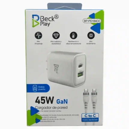 CARGADOR TIPO C BECK PLAY BP-PD184CC