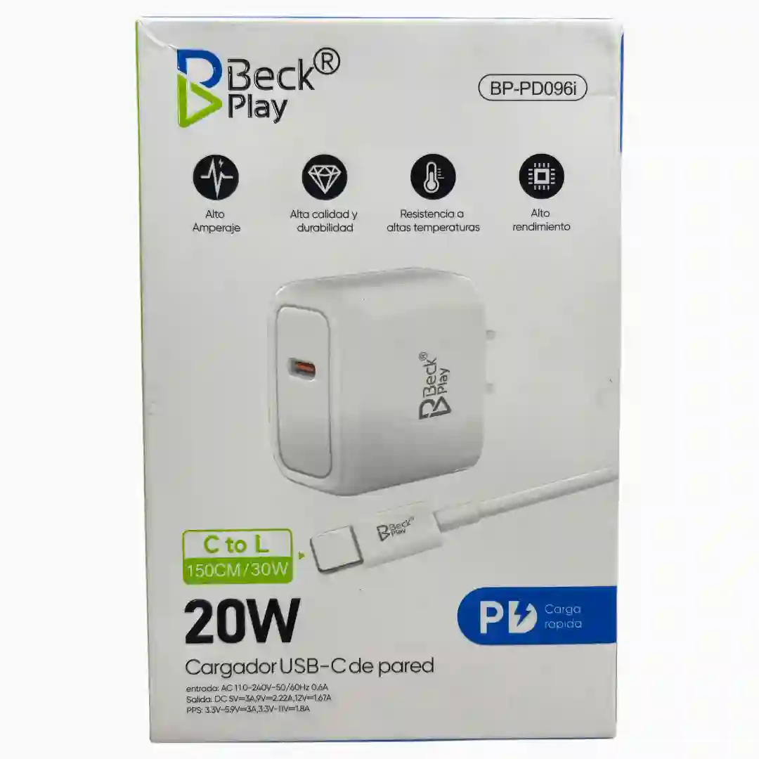 CARGADOR-TIPO-TIPO-C-IPHONE-BECK-PLAY-BP-PD096I-01.webp CARGADOR TIPO TIPO C - IPHONE BECK PLAY BP-PD096I - Imagen 1