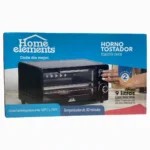 HORNO TOSTADOR HOME ELEMENTS 9L 800W HEHT09N