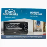 HORNO TOSTADOR HOME ELEMENTS 9L 800W HEHT09N - Imagen 4