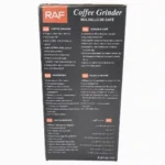 MOLINO DE CAFÉ ELÉCTRICO RAF 600G R.97132-110 - Imagen 5