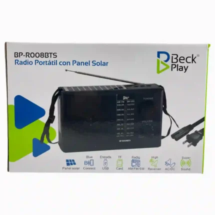 RADIO CON PANEL SOLAR BECK PLAY BP-R008BTS