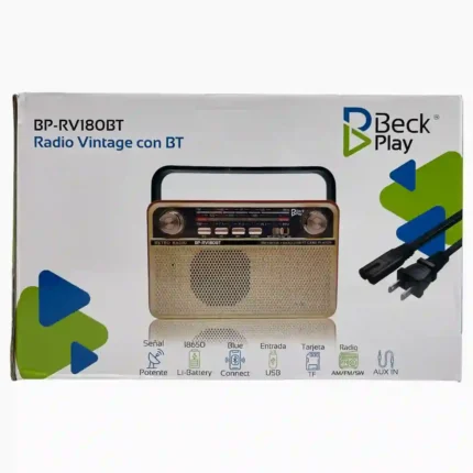 RADIO VINTAGE SOLAR BECK PLAY BP-RV180BT