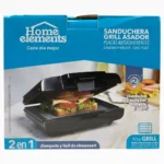 SANDUCHERA PARRILLA HOME ELEMENTS HESMG155N - Imagen 2