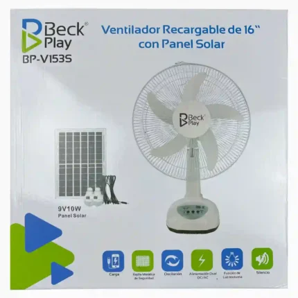 VENTILADOR SOLAR BECK PLAY 16" BP-V153S