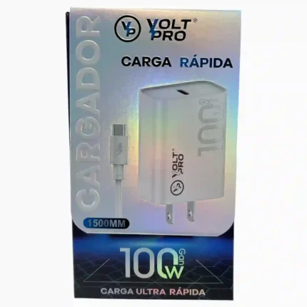 CARGADOR VOLT PRO100W USB TIPO C IPHONE VP-S80