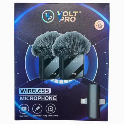 MICRÓFONO X2 INALÁMBRICO VOLT PRO PELUSA TC - IPH VP-715