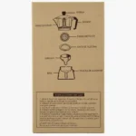 CAFETERA MOKA ITALIANA ACERO 6 TAZAS BN104 (BOX X36) - Imagen 4