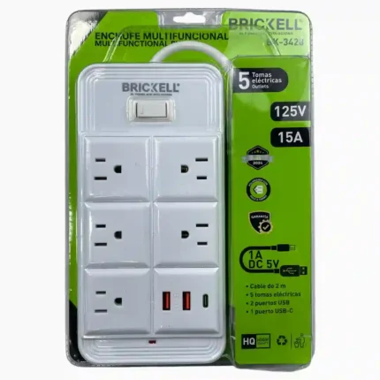 MULTITOMA BRICKELL X5 TIPO C + USB BK-3428